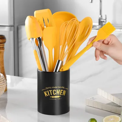 Storage Bucket Yellow Silicone Kitchenware