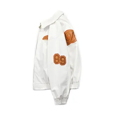 Men's Casual High Collar Embroidered Print Sports Jacket