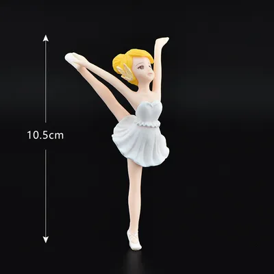 Craft Ballet Girl PVC Plastic Keychain Accessory