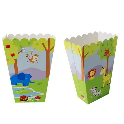 Jungle Animal Cartoon Paper Plate Disposable Tableware