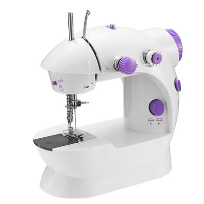 1Pc Electric Sewing Machine For Mothers' Day Gift Portable 2 Speed Overlock Foot With Foot Pedal LED Light