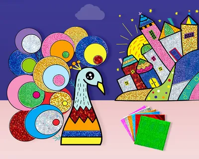 Children's Handmade DIY Colorful Magical Art Stickers