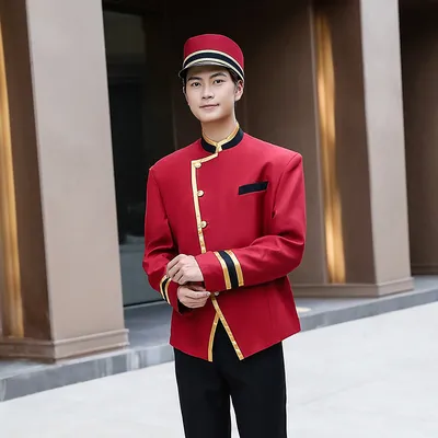Hotel Welcome Front Desk Parking Reception Door Children's Clothes Long Sleeves