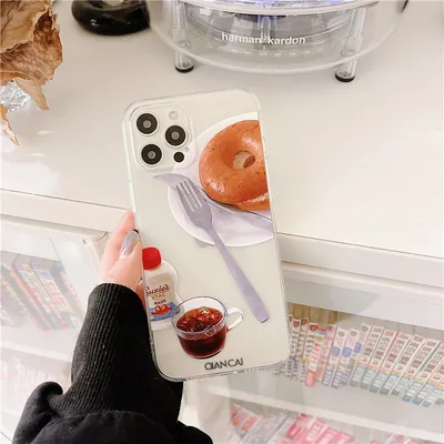 Creative Bread Holder Silicone Phone Case