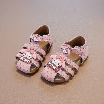 2026 Summer Baby Girls Closed-Toe Roman Sandals, Cute Bow Princess Kids Sandals