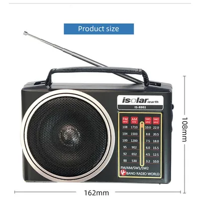 Full Band Radio FM AM Medium Wave FM Broadcast LED Lighting Portable