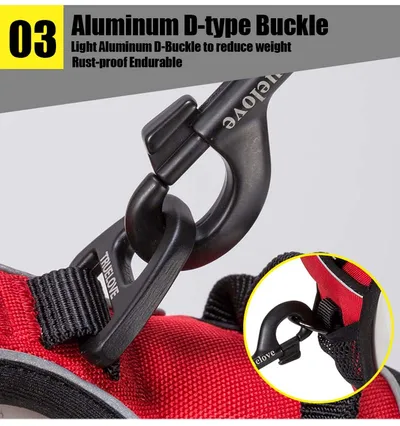 Truelove Pet Adjustable Safety Reflective Nylon Harness for Big Medium Large Dogs