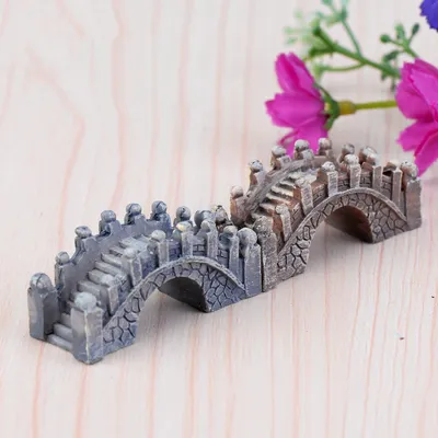 Micro Landscape Ornaments Resin Bridge Craft Ornaments