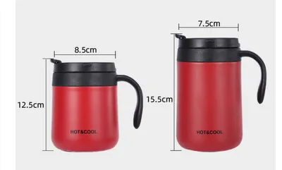 Stainless Steel Mug Portable Couple Style With Handle