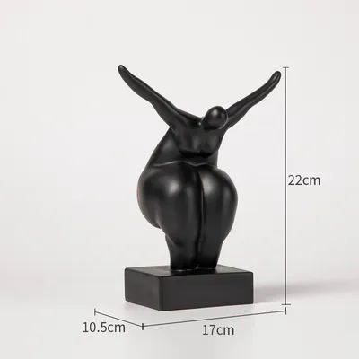 Modern Simple Fat Woman Abstract Figure Sculpture Home Living Room Hotel Window Crafts Furnishings