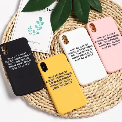 Simple English Alphabet Silicone Phone Case