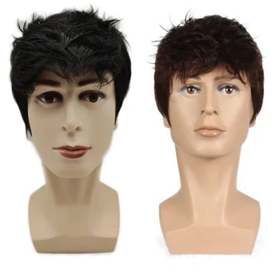 Men's Short Hair Wig Headgear