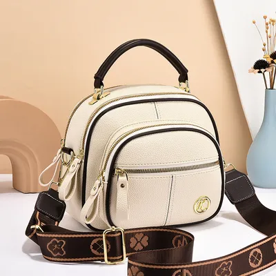 Versatile Crossbody Bag For Women Multi-zipper Design Shoulder Bags With Portable Fashion Handbags