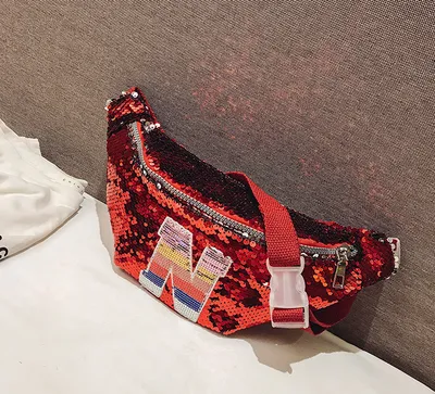 Fanny Pack Korean Children New Trend Sequins Mini Shoulder