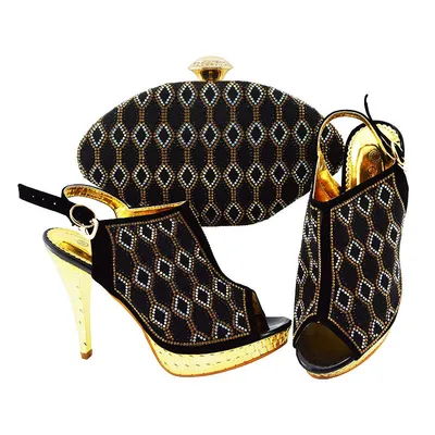Stiletto European And American Spot Fish Mouth High Heeled Shoes Messenger Bag