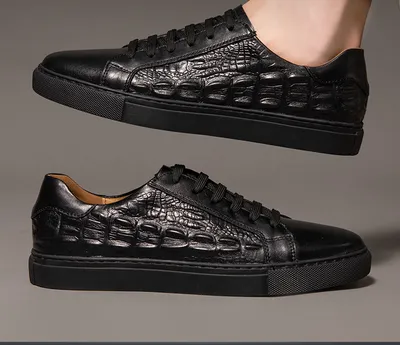 Casual Trend Skate Shoes Pattern Men's Low Trendy Shoes