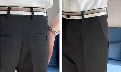 Men's Slim Pencil Pants Thin Casual Boys