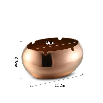 Thickened Stainless Steel Ashtray With Lid