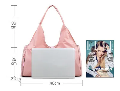 Dry wet separation fitness bag