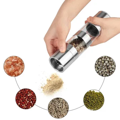 Multi-Layers Stainless Steel Pepper Mill Shaker Salt and Peper Grinder