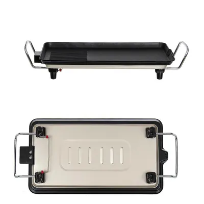 Large Teppanyaki Grill Table Electric Hot Plate Bbq Griddle Camping 1500W