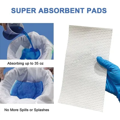 Pack Of 160 Commode Liners With Absorbent Pad Odorless Disposable Bags Universal
