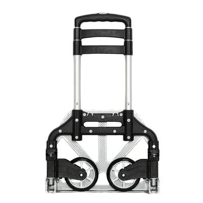 Portable Foldable Telescopic Trolley, Driver's Cart, Luggage Cart, Black