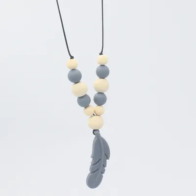 Baby Soothing Teether Protects Safety Baby Teether Necklace