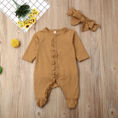 Baby Ruffle Costume Kids Romper Jumpsuit Suits Shirt Outfit
