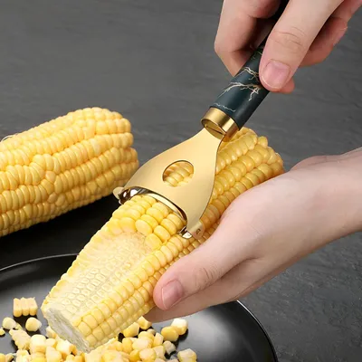 2 Pack Corn Peeler-Stainless Steel Corn Cob Stripper Tool,Labor-Saving And Fast Peeling Tool, Efficient 2026 New Kitchen Gadget