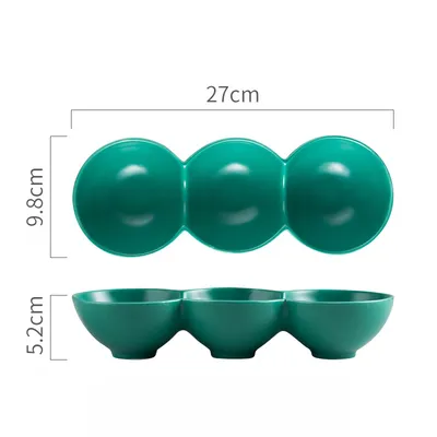 Special-shaped Ceramic Household Dessert Fruit Salad Bowl