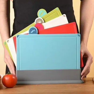 4-piece Cutting Board Set With Anti-slip Index And Support