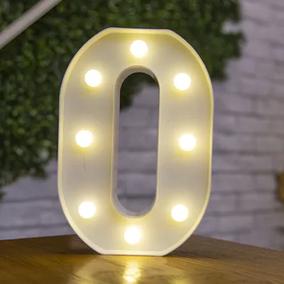 26 Letters White LED Night Light Marquee Sign Alphabet Lamp