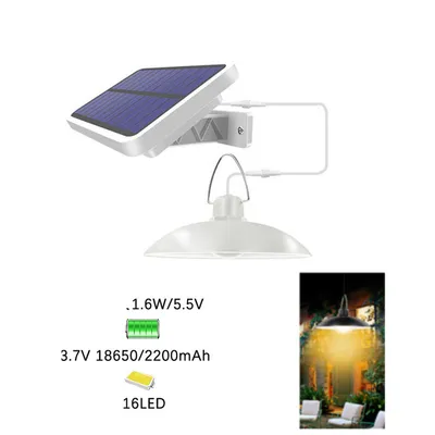 ثريا شمسية بـ 16 مصباح LED