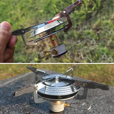 Portable Gas Burner Fishing Outdoor Cooking Camping Picnic Cook Stove Tool W
