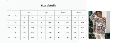 Women's Fashion Round Neck Loose Christmas Theme Jacquard Long Sleeve Sweater