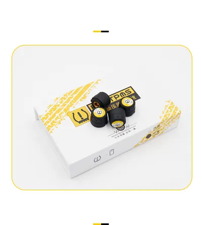 Wireless built-in external car tire sensor detector