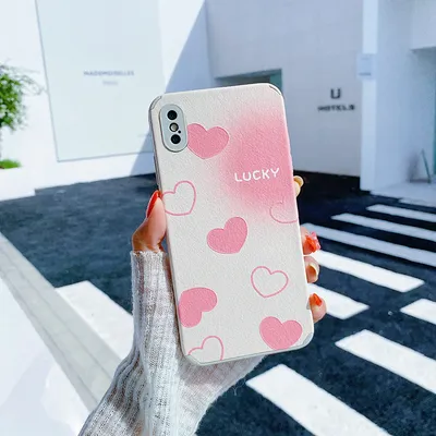 Gradient Love Phone Case Soft Cover