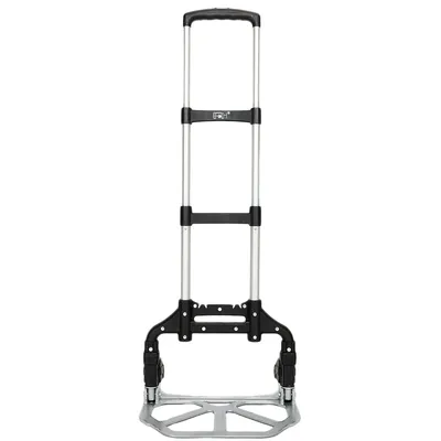 Portable Foldable Telescopic Trolley, Driver's Cart, Luggage Cart, Black