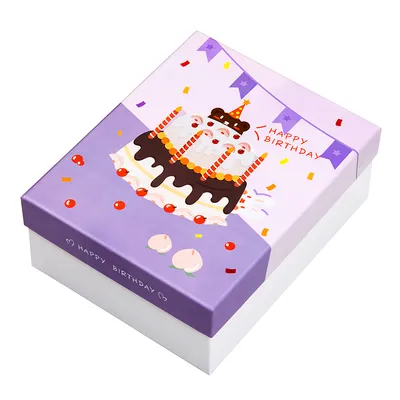 Cartoon large gift empty box packaging bag