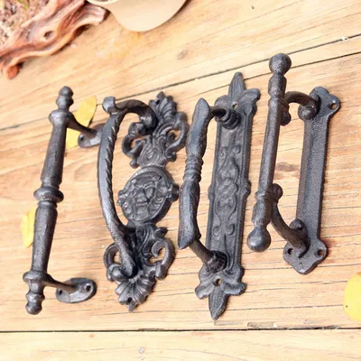 Chinese Style Creative Personality Cast Iron Craft Door Handle