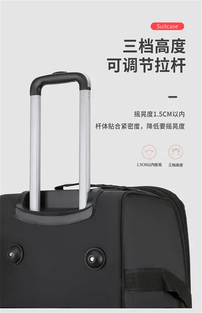 Women Travel Suitcase Trolley Bags Wheeled Bag Oxford Waterproof Rolling Luggage Travel Handbag