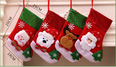 Christmas Decorations Santa Claus Socks Christmas Tree Pendant Christmas Socks Gift Bag Christmas Bag