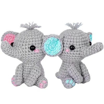 Crochet Kit Crochet Kit For Beginners DIY Knitting Supplies Elephant Succulents Options