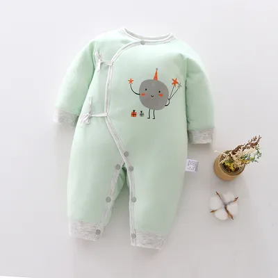 Baby warm one-piece clothes spring, autumn and winter
