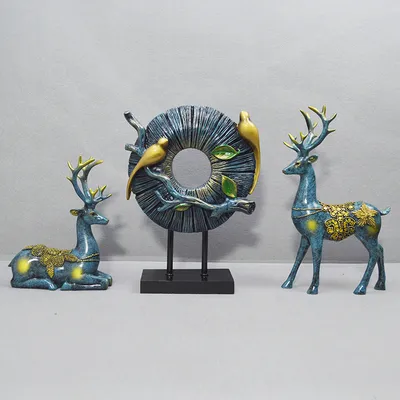 Creative Magpie Home Decoration European-style Resin Craft