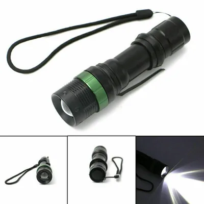 كشاف LED فائق السطوع بقوة 90000 لومن، كشاف يدوي قابل لإعادة الشحن