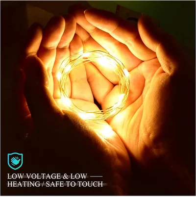 1-30x Fairy Lights Waterproof String Lights DIY Wedding Xmas Party Jars Crafts--Cold White 5M50 Lamp