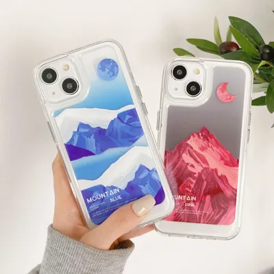 Cloud Moon Transparent Silicone Phone Case
