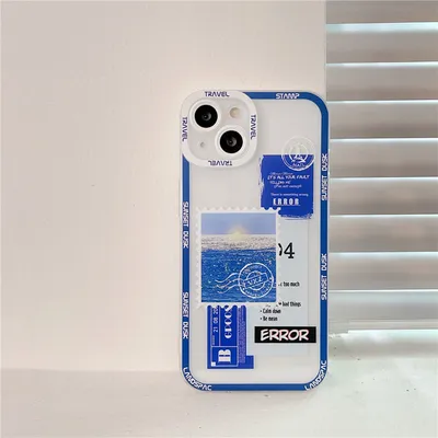 Creative Stamp Printing Silicone Phone Case